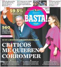 Portada de Diario Basta (México)