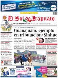 Portada de El Sol de Irapuato (México)