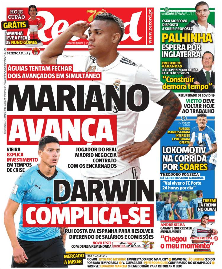 Portada de Record (Portugal)