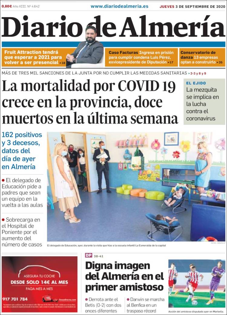 Portada de Diario de Almería (Espa&ntilde;a)