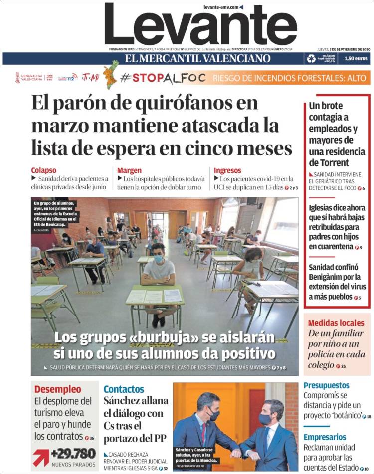 Portada de Levante (Espa&ntilde;a)