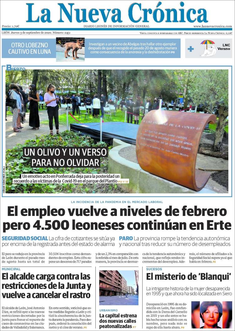 Portada de La Nueva Crónica (Espa&ntilde;a)