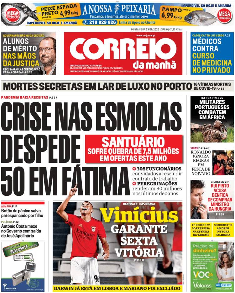 Portada de Correio da Manhã (Portugal)