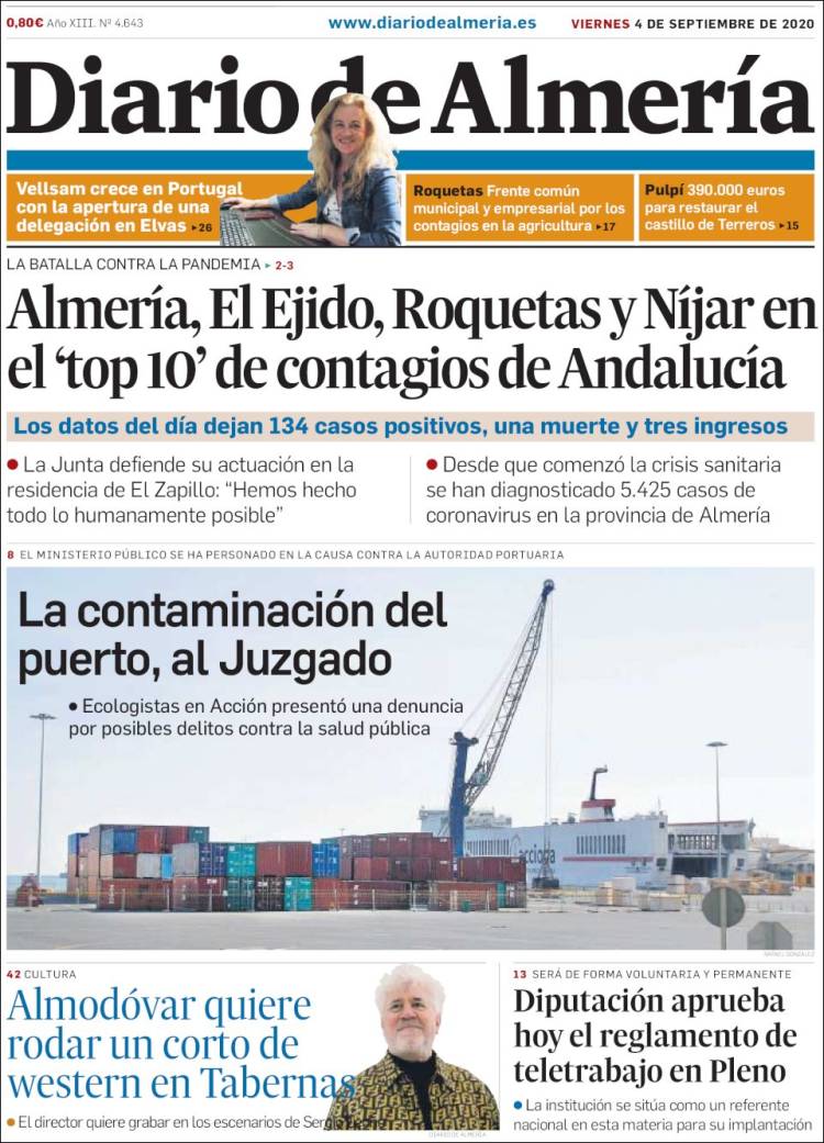 Portada de Diario de Almería (Espa&ntilde;a)