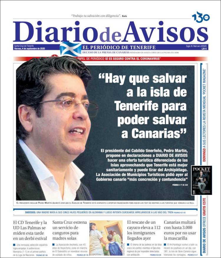 Portada de Diarios de Avisos (Espa&ntilde;a)