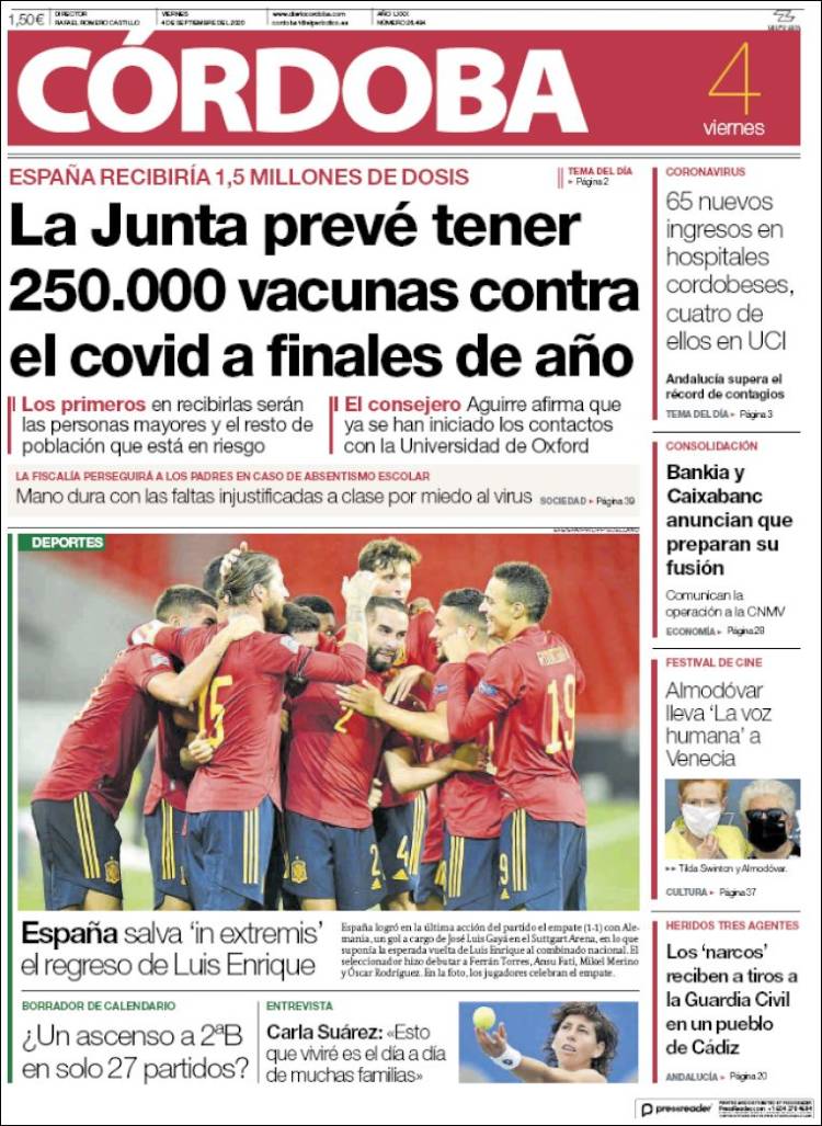 Portada de Diario de Córdoba (Espa&ntilde;a)