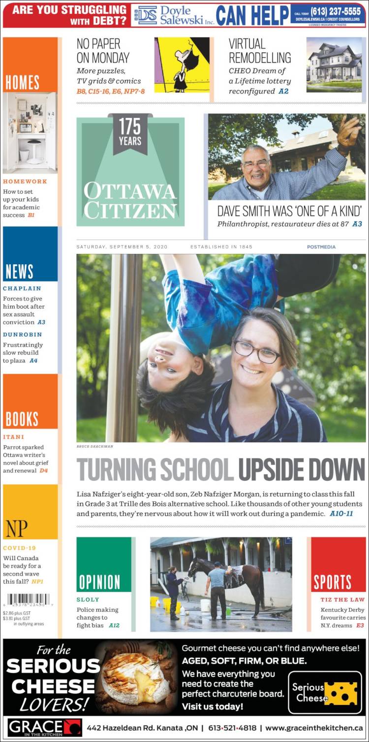 Portada de Ottawa Citizen (Canadá)