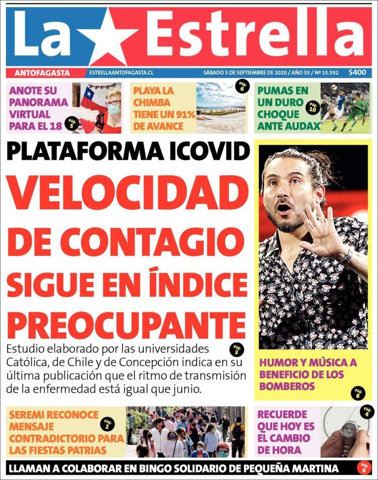 Portada de La Estrella del Norte (Chile)