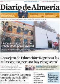 Portada de Diario de Almería (Spain)