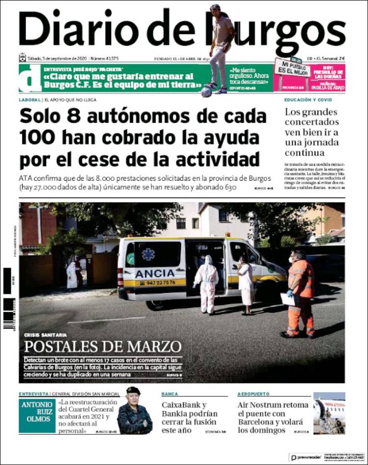 Portada de Diario de Burgos (Spain)