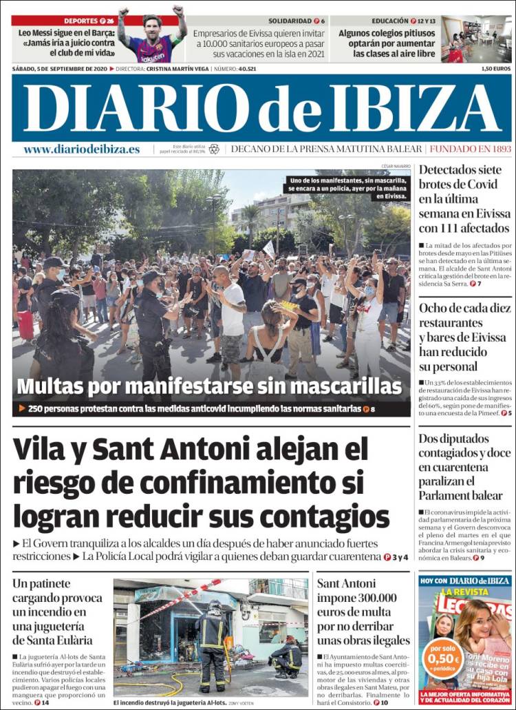 Portada de Diario de Ibiza (Spain)