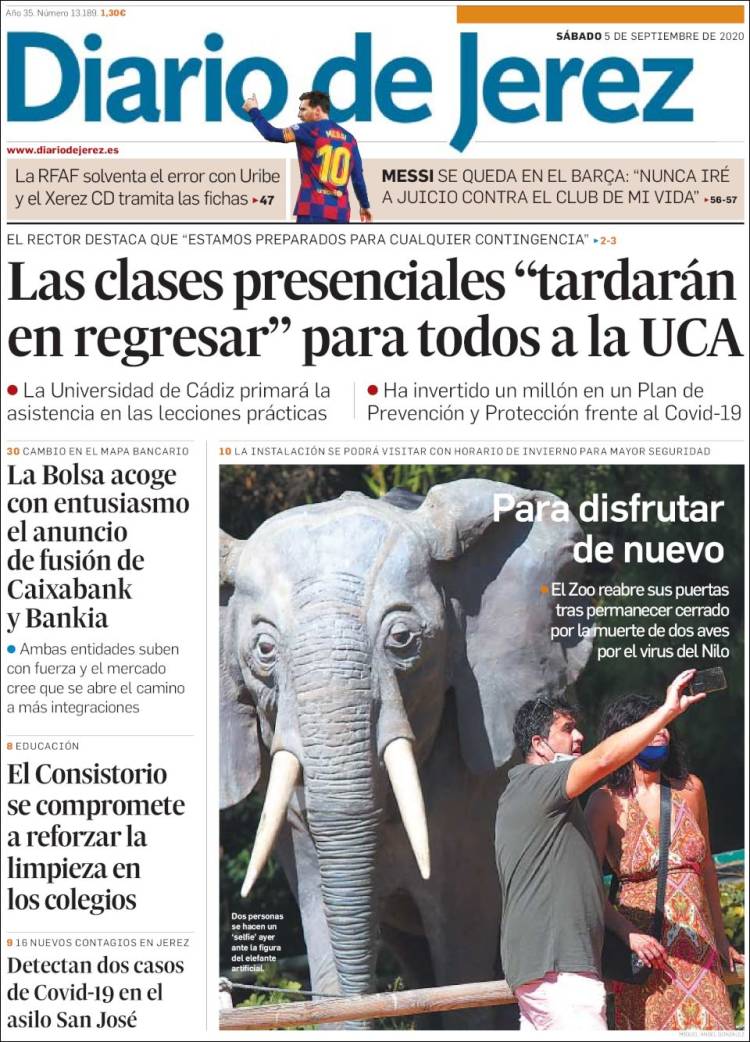 Portada de Diario de Jerez (Spain)