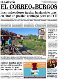 Portada de El Correo de Burgos (Spain)