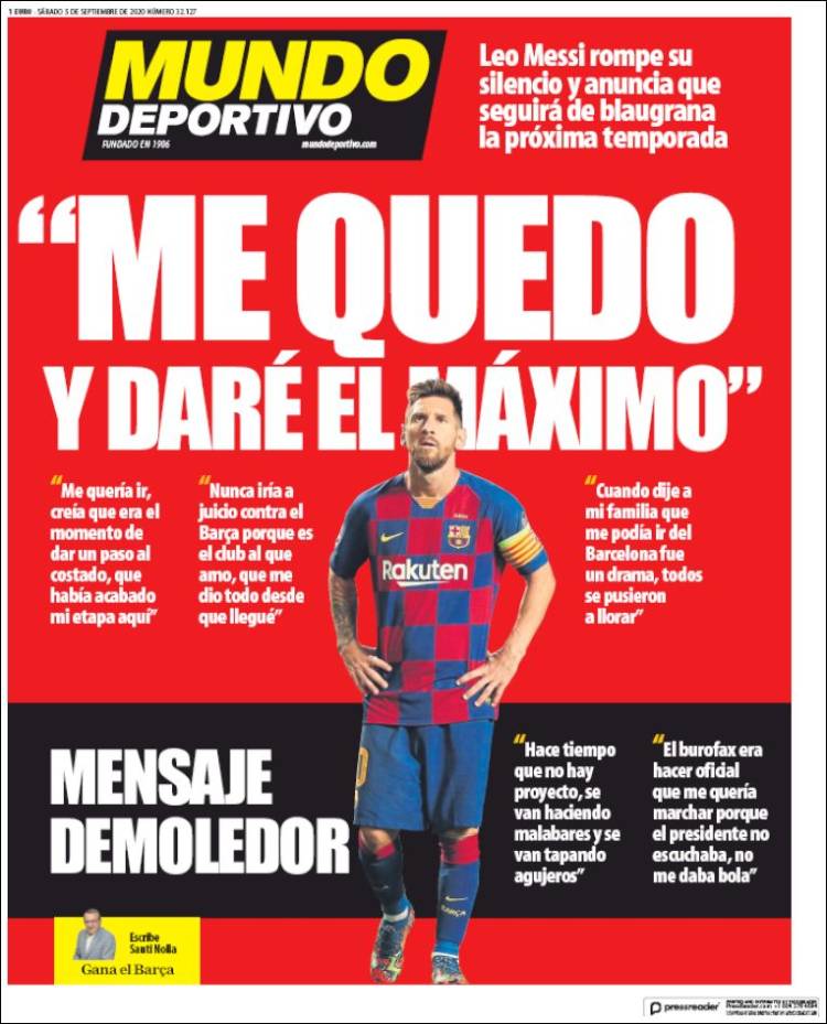 Portada de El Mundo Deportivo (Spain)