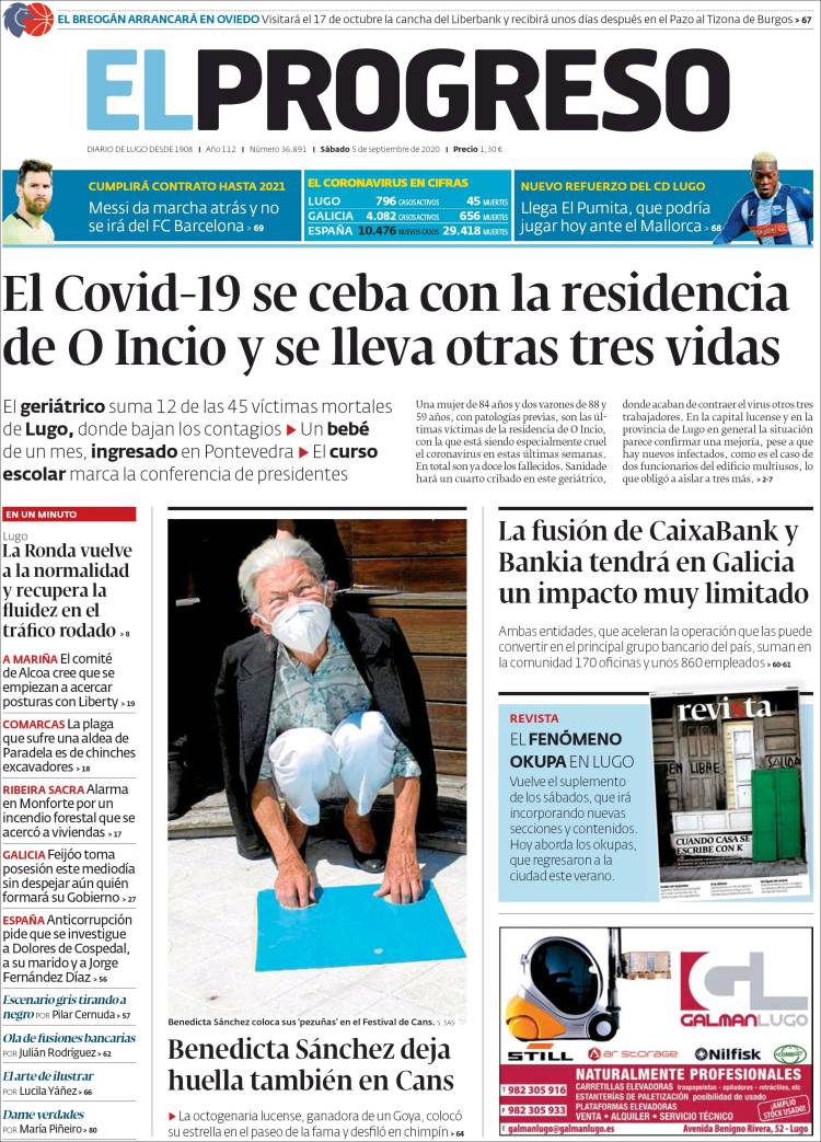 Portada de El Progreso (Spain)