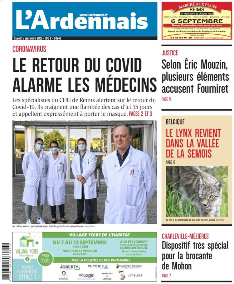 Portada de L'Ardenais (Francia)