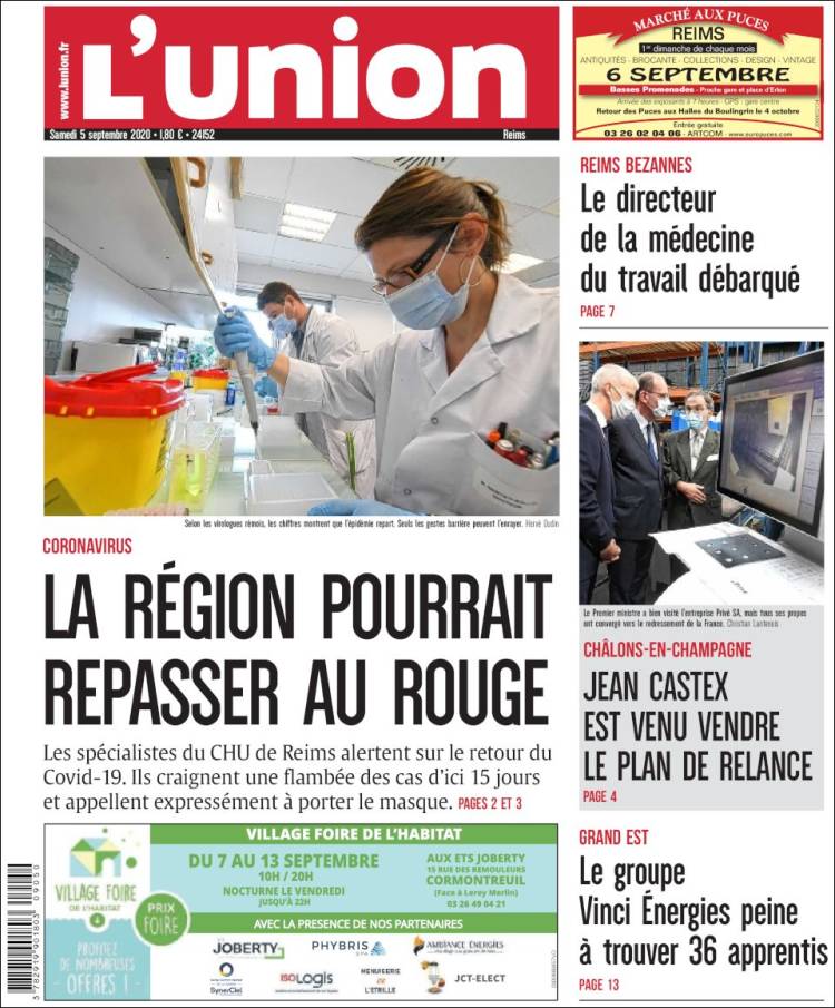 Portada de L'Union (Francia)
