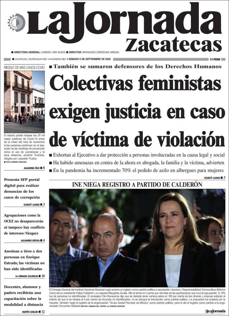 Portada de Jornada de Zacatecas (M&eacute;xico)