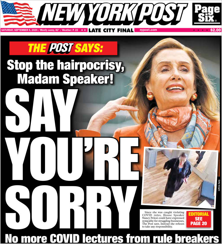 Portada de New York Post (USA)