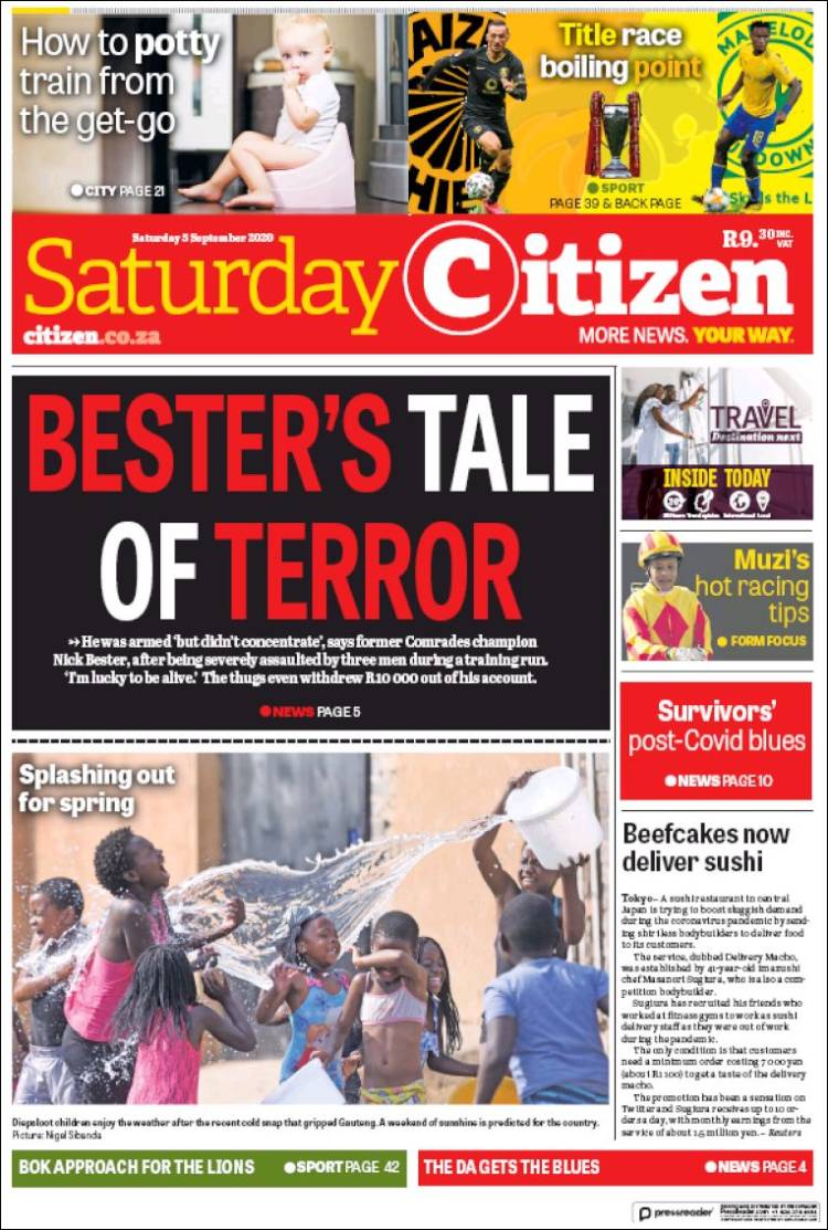Portada de The Citizen (Sud&aacute;frica)