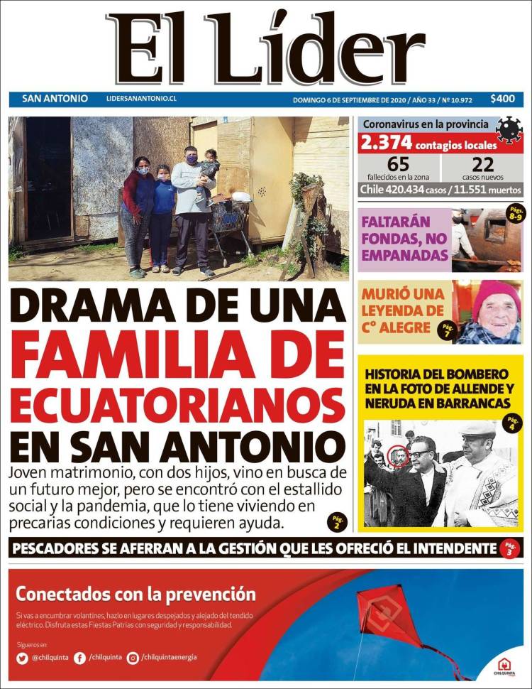 Portada de Lider de San Antonio (Chile)