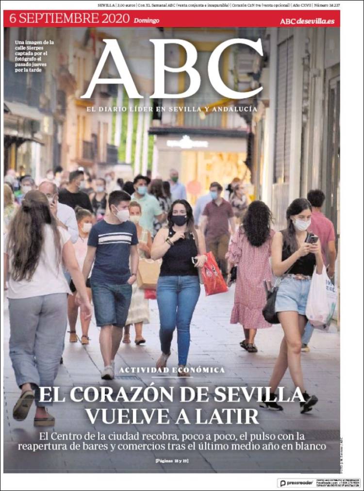 Portada de ABC - Sevilla (Espa&ntilde;a)