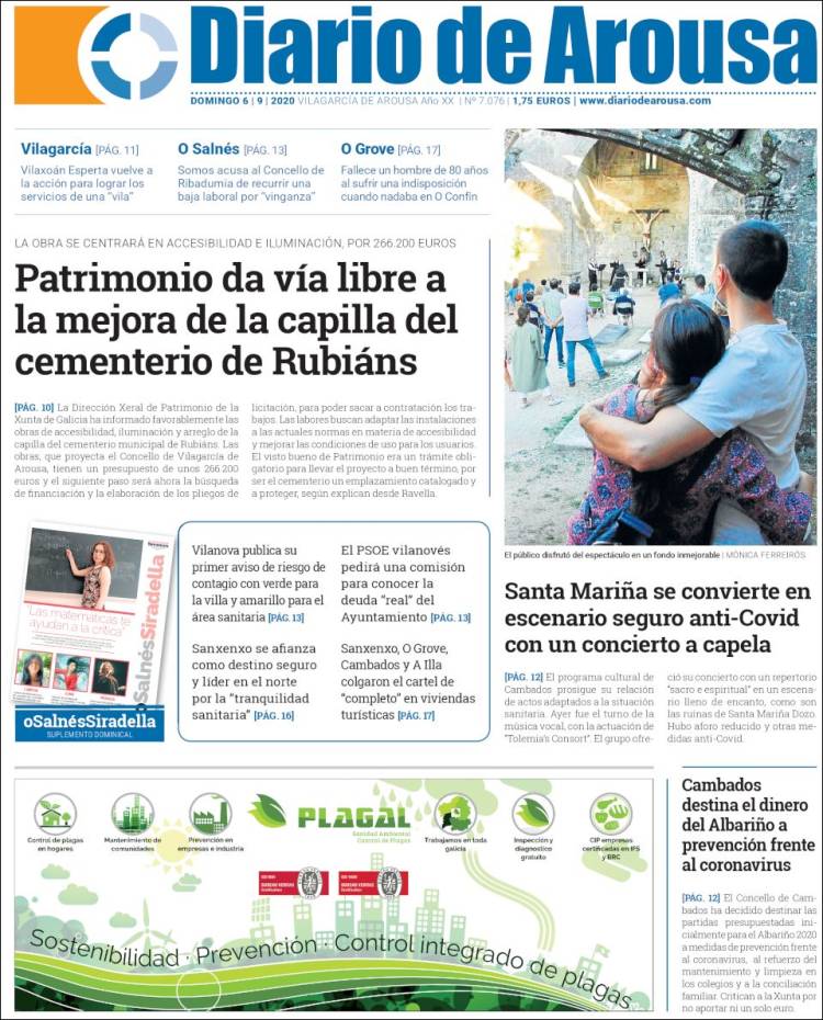Portada de Diario de Arousa (Espa&ntilde;a)
