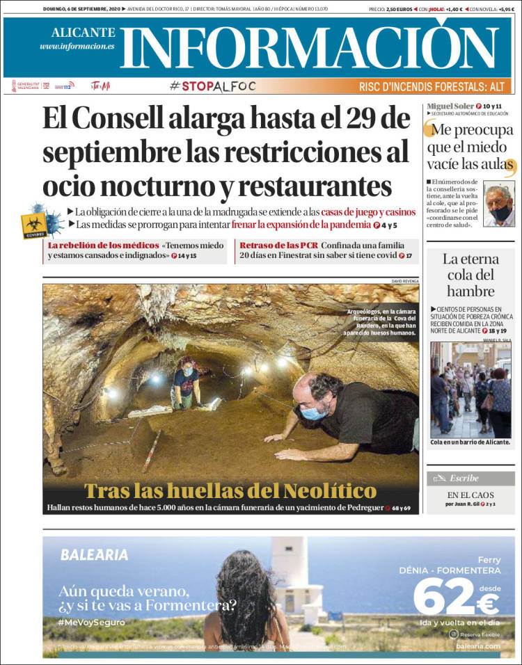 Portada de Diario Información (Espa&ntilde;a)