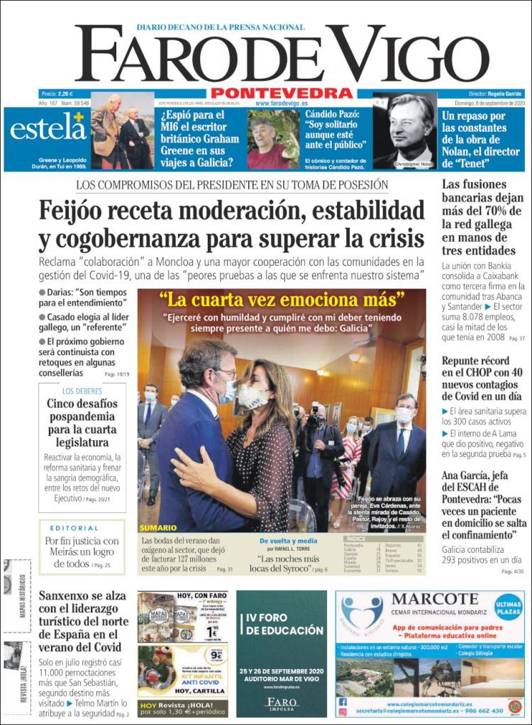 Portada de El Faro de Vigo - Pontevedra (Espa&ntilde;a)