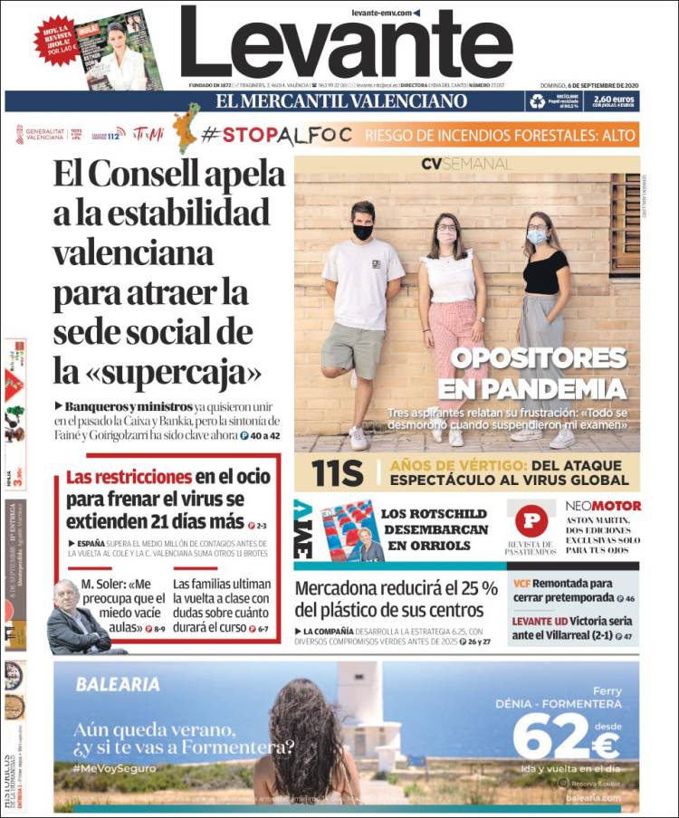 Portada de Levante (Espa&ntilde;a)