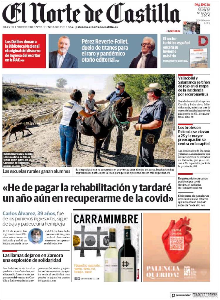 Portada de Norte de Castilla - Palencia (Espa&ntilde;a)