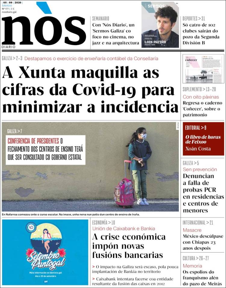 Portada de Nòs Diario (Espa&ntilde;a)