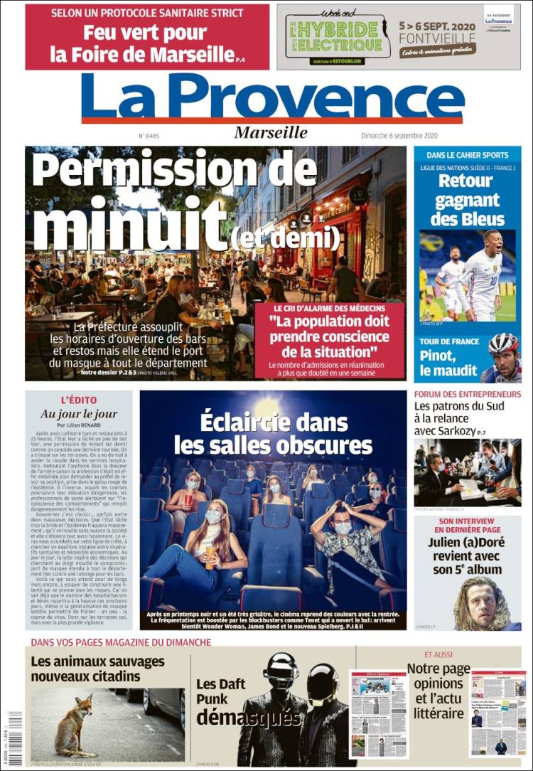 Portada de La Provence (Francia)