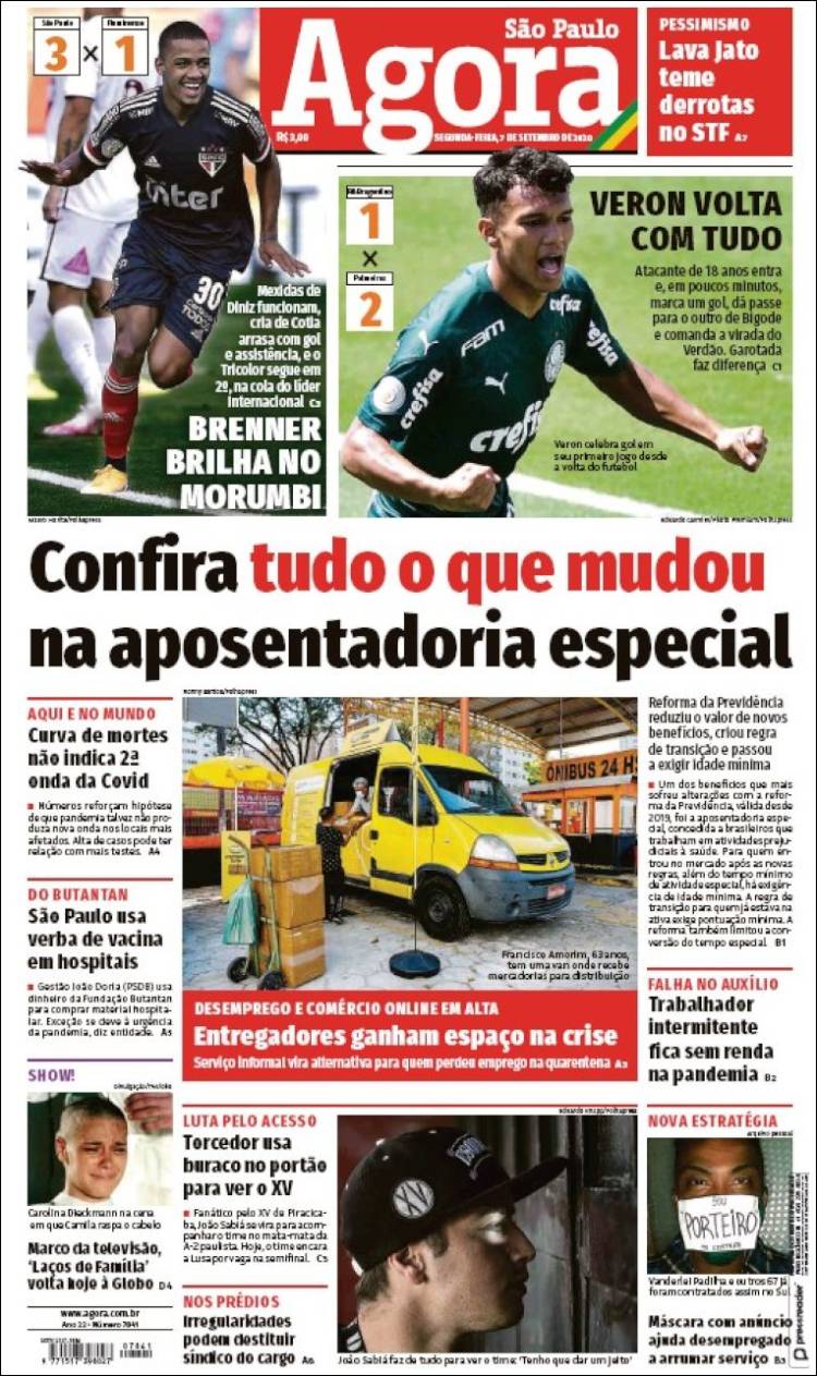 Portada de Jornal Agora (Brasil)