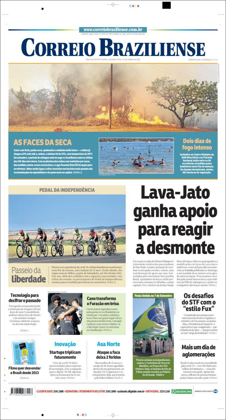 Portada de Correio Braziliense (Brasil)