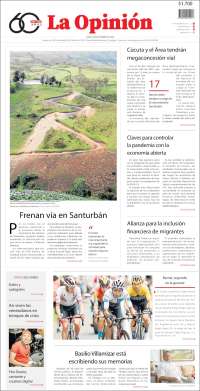 Portada de Diario La Opinion (Colombia)