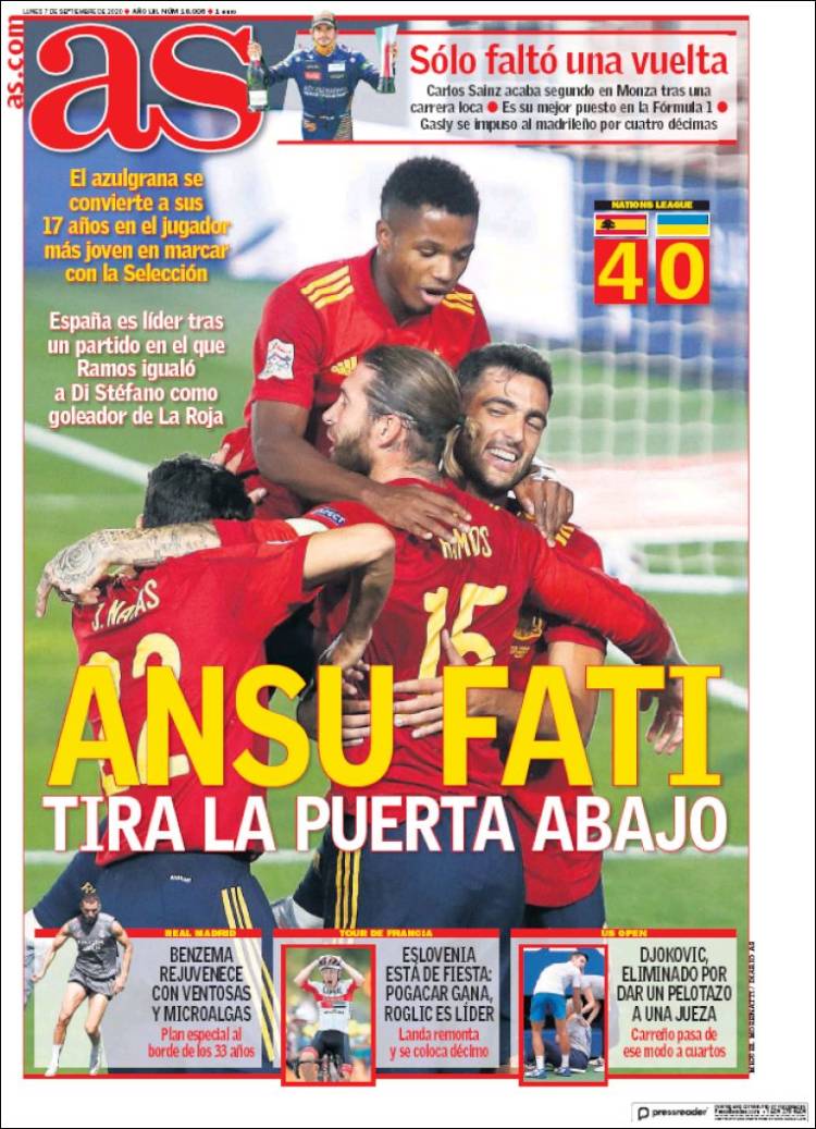 Portada de As (España)