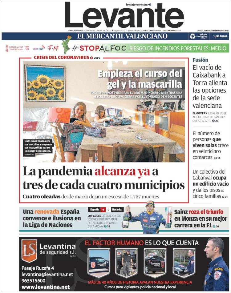 Portada de Levante (España)