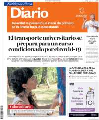 Portada de Noticias de Álava (España)