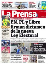 Portada de La Prensa (Honduras)