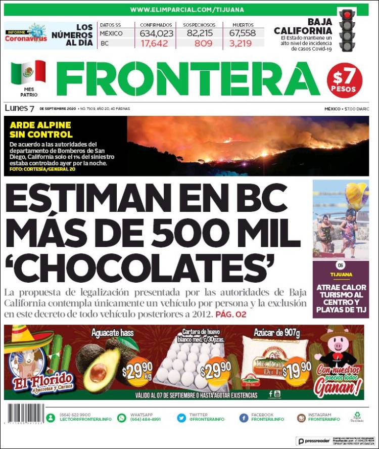 Portada de Frontera (M&eacute;xico)