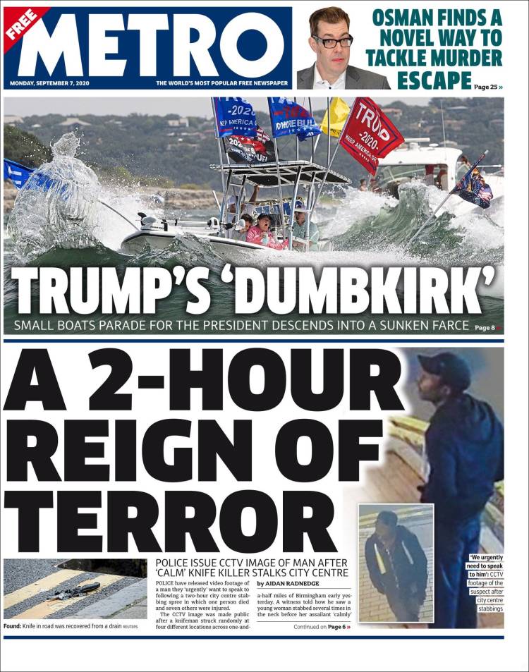 Portada de Metro (Reino Unido)