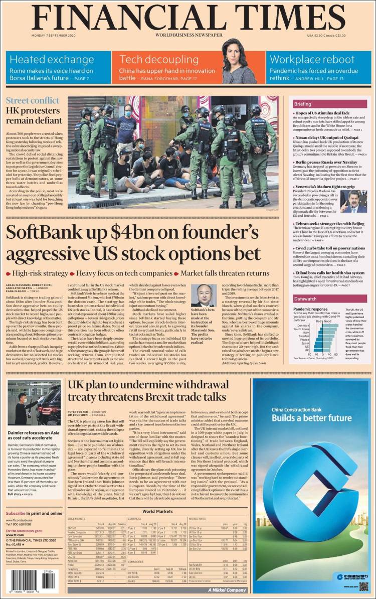 Portada de Financial Times - USA (USA)