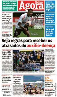 Portada de Jornal Agora (Brasil)