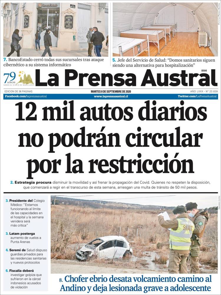 Portada de El Magallanes (Chile)