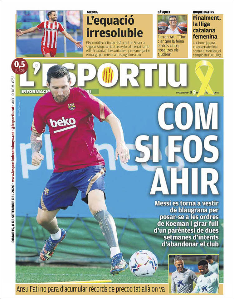 Portada de L'Esportiu : Girona (España)