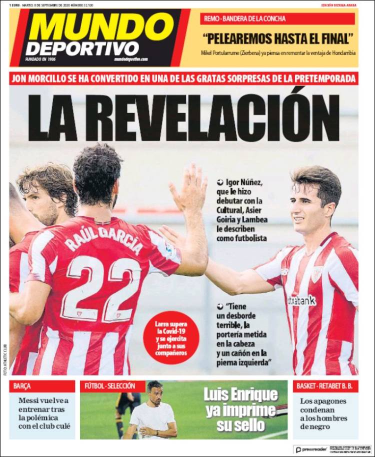 Portada de Mundo Deportivo Bizkaia (España)