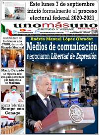 Portada de unomásuno (México)