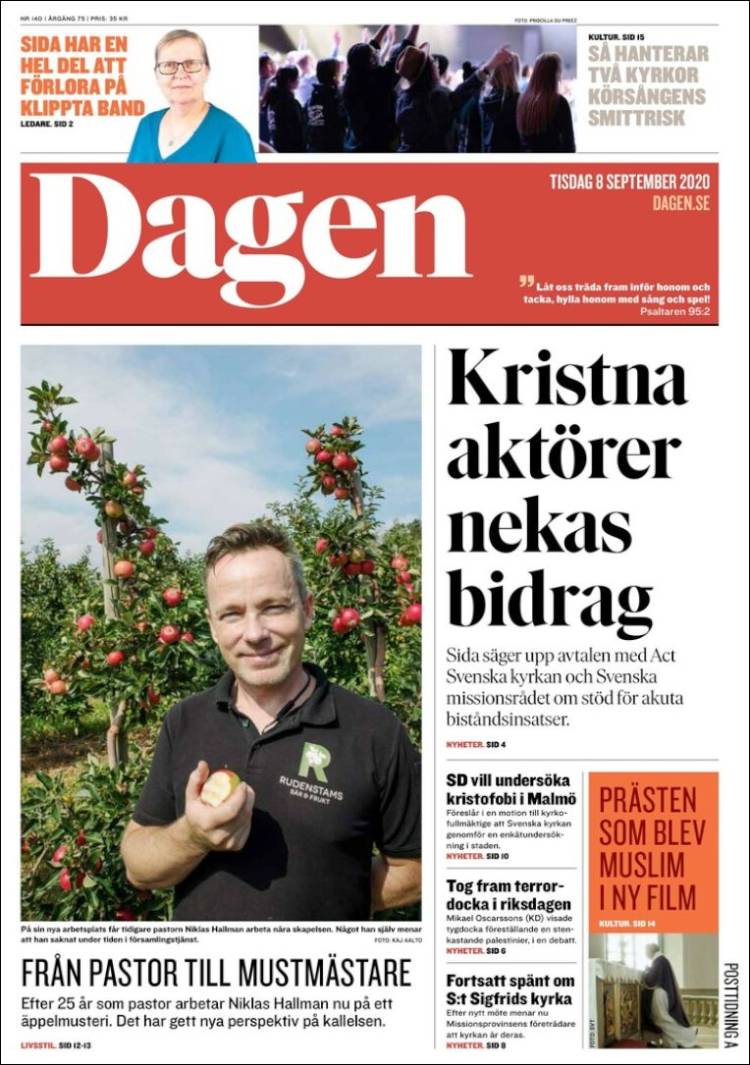 Portada de Dagen (Suecia)