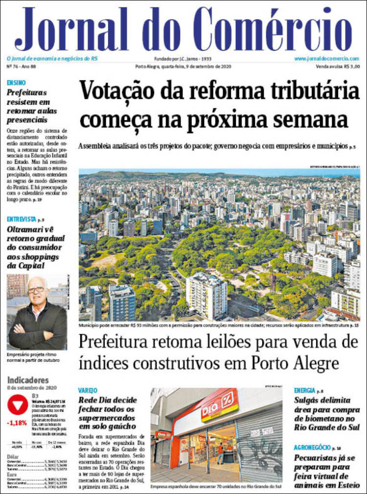 Portada de Jornal do Comércio (Brasil)